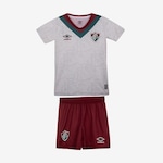 Uniforme do Fluminense 3 2024 Umbro Oficial Clube - Infantil BEGE