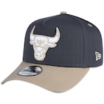 Boné Aba Curva New Era 940 A-Frame Chicago Bulls Dual Color - Snapback - Adulto CINZA ESCURO