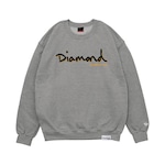 Blusão de Moletom Diamond Outline Crewneck Masculino CINZA