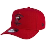 Boné Aba Curva New Era 940 A-Frame Miami Heat Core - Snapback - Adulto VERMELHO