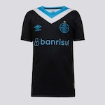 Camisa do Grêmio Iii 2024 Umbro - Infantil PRETO