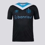 Camisa do Grêmio Iii 2024 Umbro Torcedor com Número - Masculina PRETO