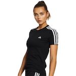 Camiseta adidas 3 Stripes - Feminina PRETO