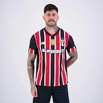 Camisa do São Paulo II 2024 New Balance Com Patrocínio Patch Campeão Copa do Brasil 2023 - Masculina VERMELHO