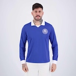 Camisa Manga Longa do Palmeiras Betel Goleiro Retrô 1989 - Masculina AZUL