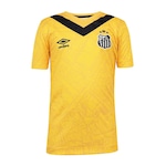 Camisa do Santos 3 2024 Umbro Oficial - Infantil AMARELO ESCURO