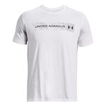 Camiseta Under Armour Camo Chest Stripe - Masculina BRANCO