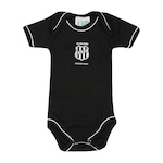 Body Ponte Preta Torcida Baby Escudo - Infantil PRETO