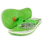 Chinelo Kenner Summer Tattoo - Masculino BRANCO/VERDE