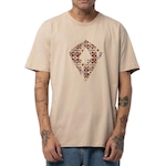 Camiseta Mcd Pipa Vitral Textura - Masculina CAQUI