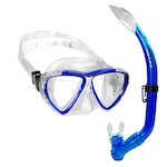 Kit Máscara de Mergulho Cetus Bari + Snorkel AZUL