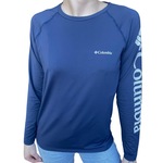 Camiseta Manga Longa Columbia Aurora - Feminina AZUL ESCURO