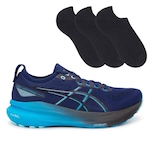 Tênis Asics Gel-Kayano 31 + 3 Pares de Meias - Masculino AZUL ESC/AZUL