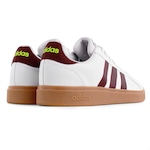 Tênis adidas Grand Court Base 2.0 - Masculino BRANCO/VINHO