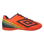 Chuteira Futsal Umbro Force - Adulto LARANJA/AZUL ESC