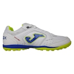 Chuteira Society Joma Top Flex Fw23 - Adulto BRANCO/AZUL