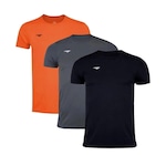 Kit Camiseta Penalty X - 3 Unidades - Infantil PRETO