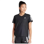 Camiseta adidas Own The Run - Feminina PRETO/BRANCO