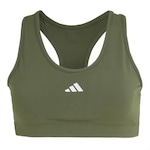 Top adidas Treino Básico Suporte Médio - Feminino VERDE