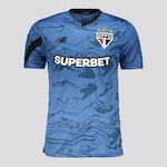 Camisa do São Paulo 2024 New Balance Goleiro com Patrocínio - Masculina AZUL