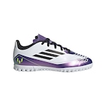 Chuteira Society adidas Messi F50 Club - Infantil BRANCO