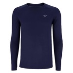 Camiseta Manga Longa Mizuno Pro Uv - Masculina AZUL