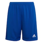 Shorts adidas Entrada 22 - Infantil AZUL/BRANCO