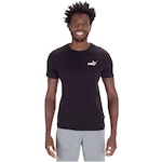 Camiseta Puma Essentials Small Logo - Masculina PRETO/BRANCO