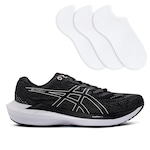 Tênis Asics Gel-Nagoya 7 + 3 Pares de Meias Masculino PRETO/CINZA ESC