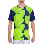 Camiseta Joma Challenge Contraste - Masculina AZUL ESC/VERDE CLA