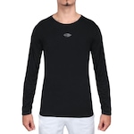 Camiseta Manga Longa Mormaii Proteção Uv Dry - Masculina PRETO