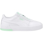 Tênis Puma Carina Logomania Feminino BRANCO/VERDE