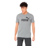 Camiseta Puma Essentials Logo - Masculina CINZA