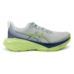 Tênis ASICS Novablast 4 - Masculino CINZA/VERDE