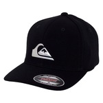 Boné Aba Curva Quiksilver Hologram 3D Logo Sm25 - Fechado - Adulto PRETO