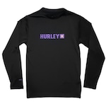 Camiseta Manga Longa Hurley Surf - Infantil PRETO