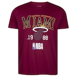 Camiseta New Era Miami Heat Sport Nba - Masculina VERMELHO