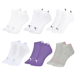 Kit Meia Puma Sapatilha Esportiva - 6 Pares - Feminina BRANCO