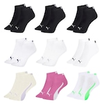 Kit Meia Puma Sapatilha Esportiva - 9 Pares - Feminina BRANCO