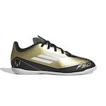 Chuteira Futsal adidas Messi F50 Club - Infantil PRETO/OURO