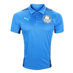 Camisa Polo do Palmeiras 2023 Puma Treino - Masculina Azul/Verde