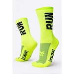 Meia Cano Longo Hupi Run - 2 Pares - Unissex AMARELO