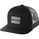 Boné Aba Reta Hupi Trucker 7 Panel - Snapback - Adulto PRETO