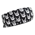 Testeira Headband Rockinho Hupi PRETO/BRANCO