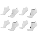 Meia Invisível Hupi Running Pro - 4 Pares - Unissex BRANCO