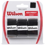 Overgrip Wilson Pro Soft Pack 3 Unidades PRETO