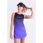 Vestido Beach Tennis com Shorts Hupi Viena - Adulto PRETO/ROXO