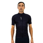 Camisa de Ciclismo Hupi All Black - Masculina PRETO