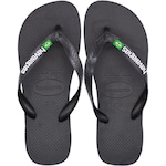 Chinelo Havaianas Brasil Logo - Masculino PRETO