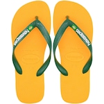 Chinelo Havaianas Brasil Logo - Masculino VERDE/AMARELO